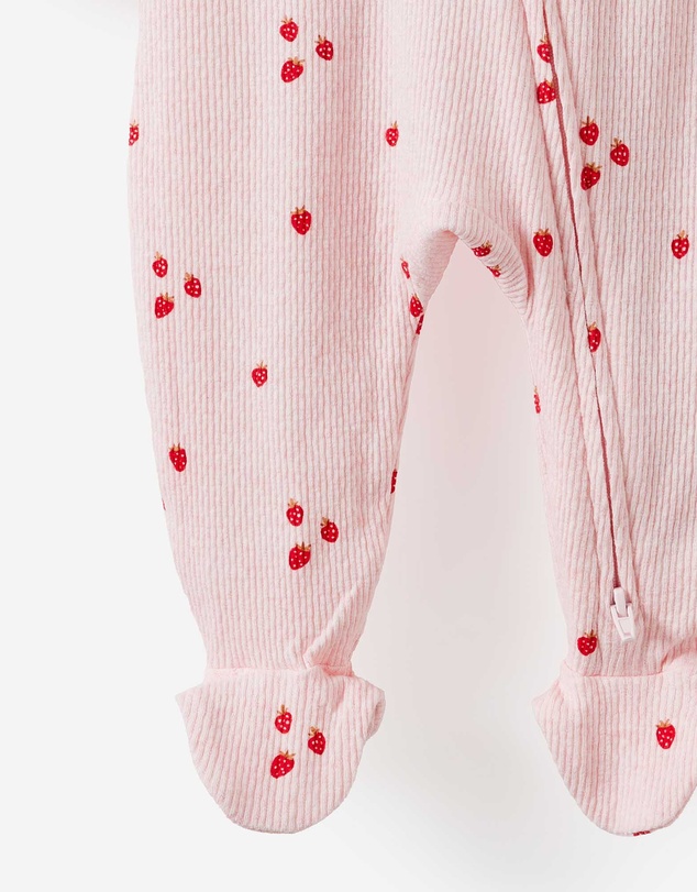 Cotton On Kids - Littlie Organic Long Sleeve Zip Romper