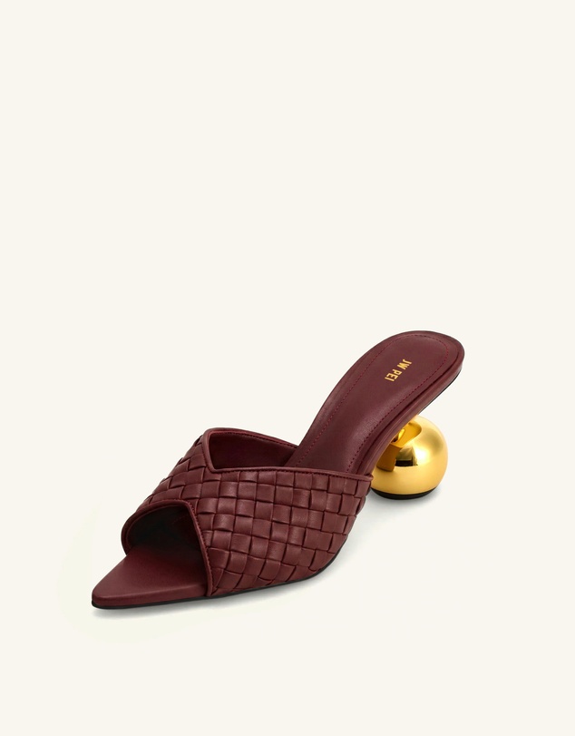 JW PEI - Ellie Braided Sphere Heel Mules