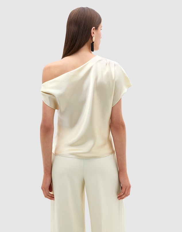 Seed Heritage - Satin Drape Shoulder Top
