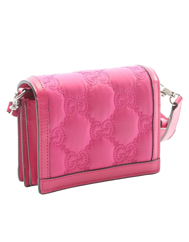 Pre-Loved by Azura Reborn - Pre-Loved Mini GG Matelasse Nylon Wearable Wallet