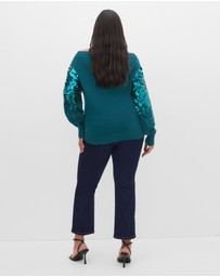 City Chic - Braylin Sequin Jumper