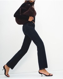 Reformation - Greer Mid Rise Straight Jeans