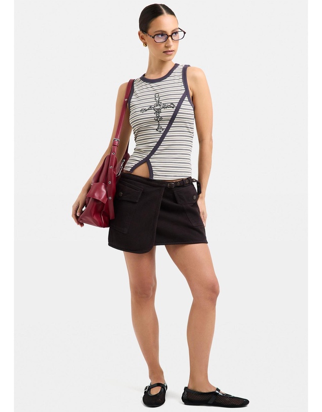 Neon Hart - Latoia Belted Micro Mini Skirt