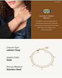 Fossil - Ellis Gold tone Bracelet