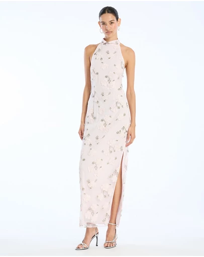 ROTATE - Flower Beads Maxi Dress