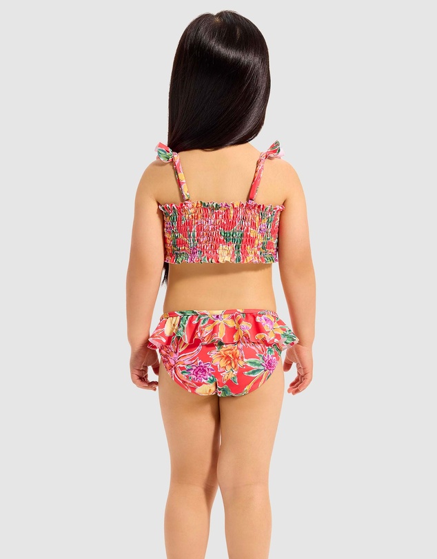 Seafolly - Hot House Melon Shirred Bikini - Kids