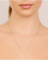 Lovisa - Waterproof Gold Plated Stainless Steel Letter C Dainty Pendant Necklace