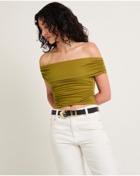 Alice In The Eve - Armani Cold Shoulder Top