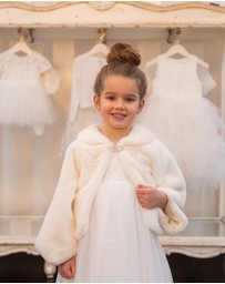Bebe by Minihaha - Petal Faux Fur Jacket 3-7 Yrs