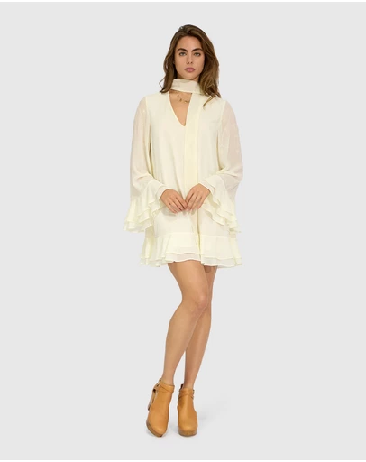 Belle & Bloom - Dream About Me Tie Neck Dress