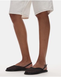 TOPSHOP - Bailey Mesh Slingback Ballet Shoes