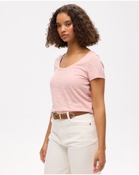 Superdry - Scoop Neck Slim Fit Tee