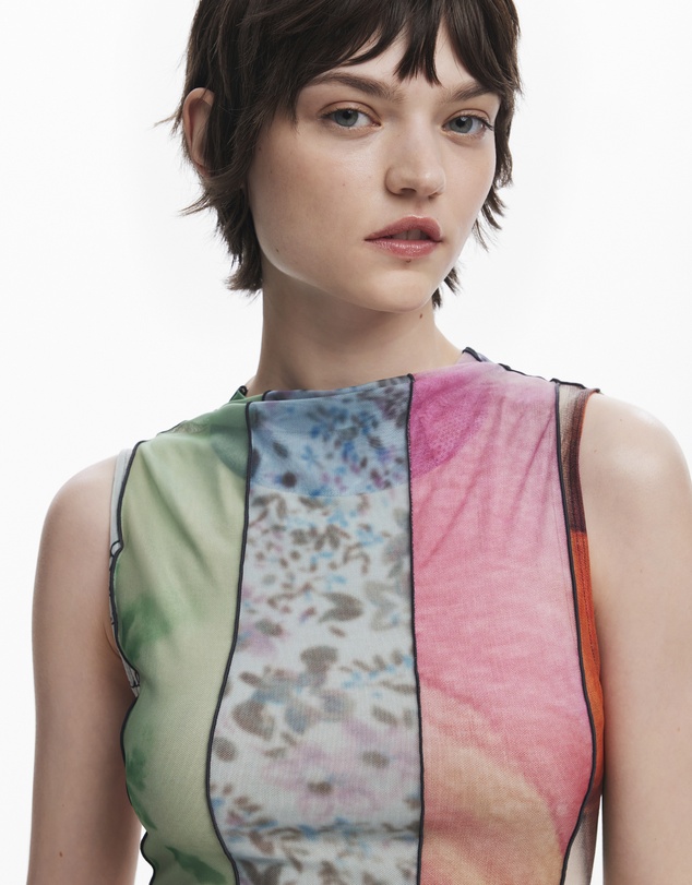 Desigual - Printed mini dress