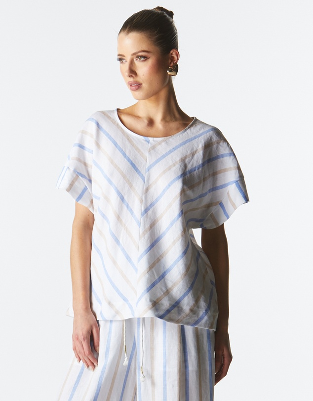 Fate + Becker - Poolside Boxy Top
