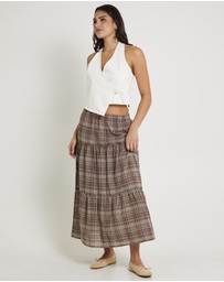 Subtitled - Delilah Denim Halter Neck Top