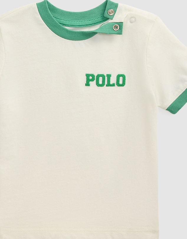 Polo Ralph Lauren - Logo Cotton Jersey Ringer Tee - ICONIC EXCLUSIVE - Babies