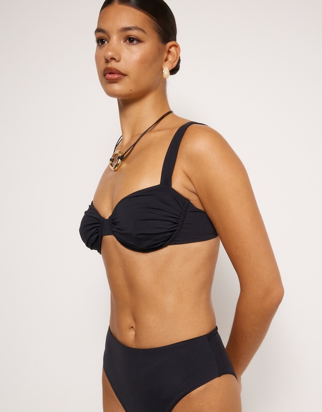 AERE - Ruched Underwire Bikini Top
