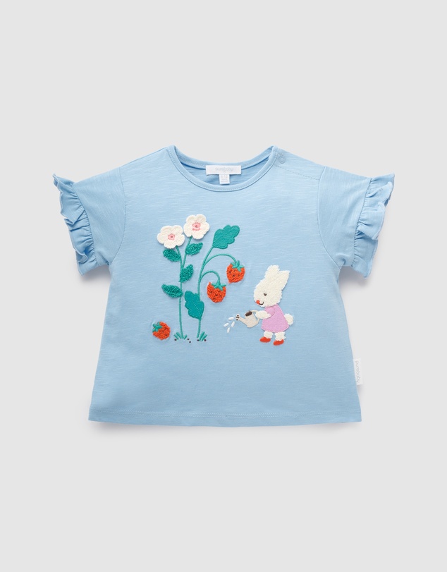 Purebaby - Ruffle Tee-Kids-Babies