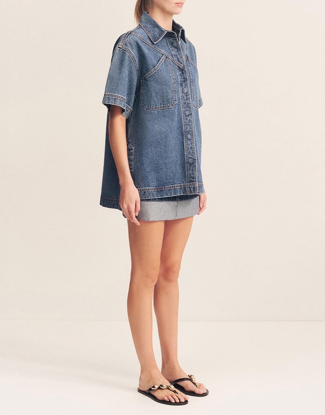 Shona Joy - Boyd Cuffed Mini Skirt