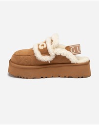 Ozwear Connection Uggs - Ugg Violet Matelassé Shearling Platform Slipper (Detachable Feature)