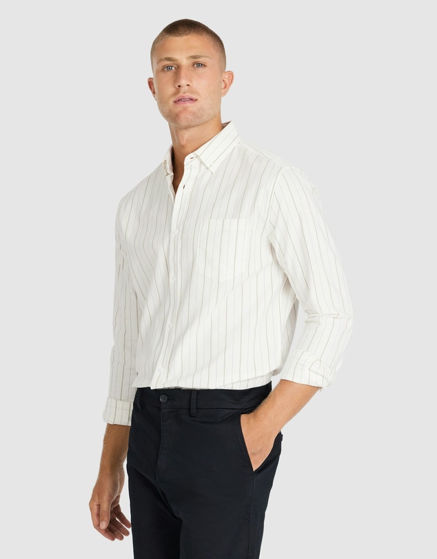 Tarocash - Amaro Stripe Oxford Shirt
