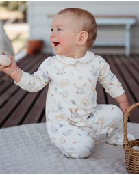 Purebaby - Hoppity Thick Growsuit -Kids-Babies