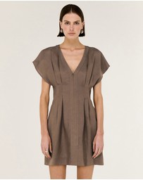 Staple the Label - Evian Deep V Mini Dress