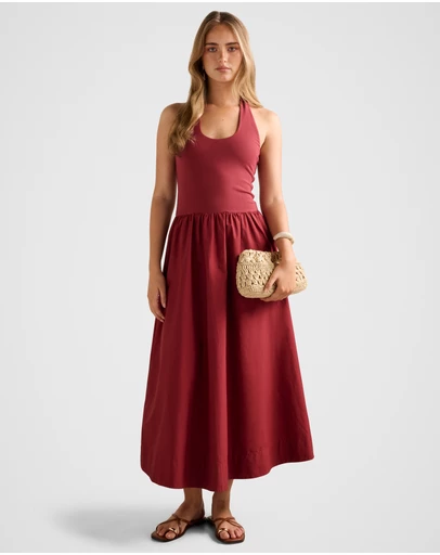 Forever New - Margot 2 in 1 Halter Neck Midi Dress