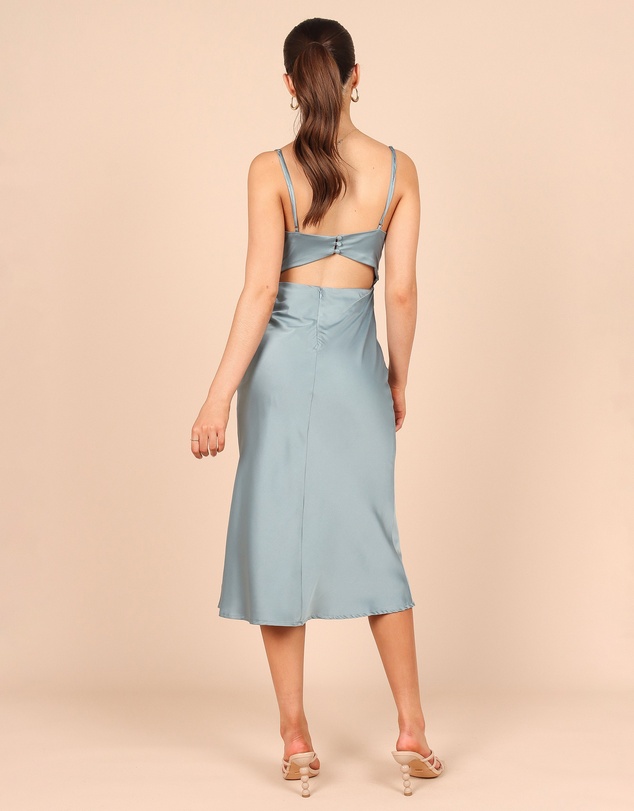 Petal & Pup - Poppy Cut Out Midi Dress - Blue