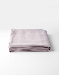 Aura Home - Emile Linen Flat Sheet