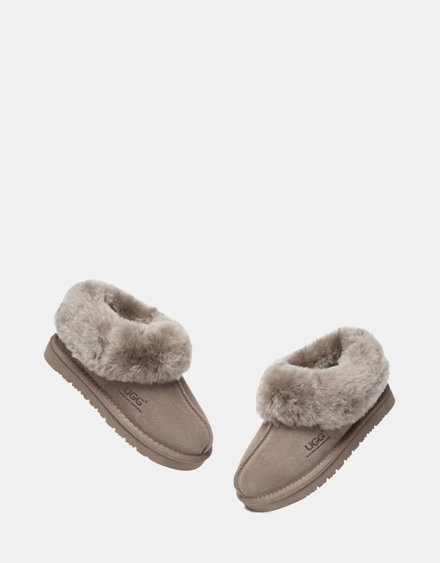 EVERAU - Australian Shepherd Ugg Kids Homey Slipper Cow Suede Upper House Shoes