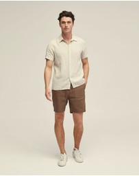 Oxford - Leyton Pure Linen Short Sleeve Shirt