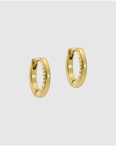 Ted Baker - Crislie Logo Hoop Earrings 12mm