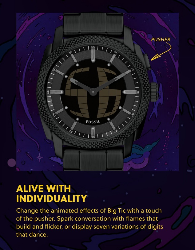 Fossil - Machine Black Analogue-Digital Watch