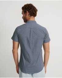 Oxford - Tottenham Cotton Printed Short Sleeve Shirt