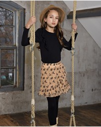 NONO - Klari Rib Top with Ruffles - Kids-Teens