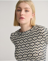 Oxford - Imogen Printed Jersey Top