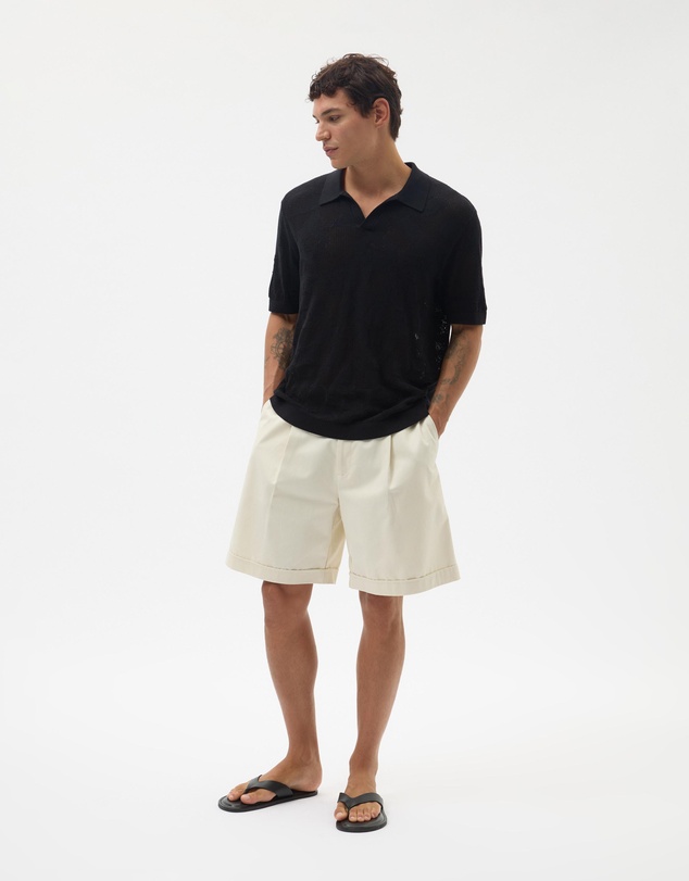 AERE - Floral Knit Polo