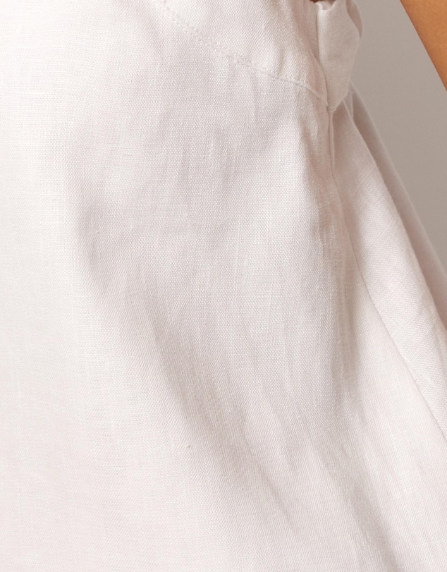 AERE - Straight Neck Tie Back Top