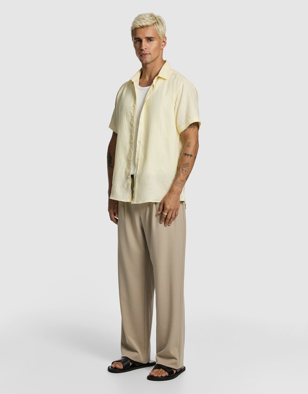yd. - Lewis Pure Linen Shirt