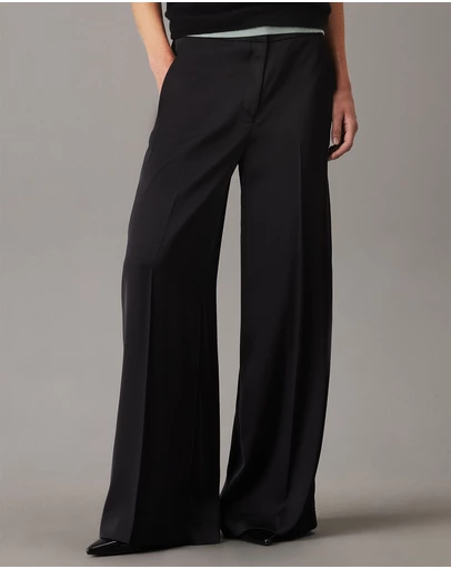 Calvin Klein - Straight Technical Satin Pants