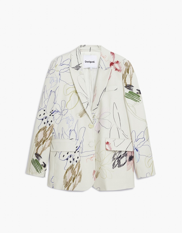 Desigual - Blazer with strokes