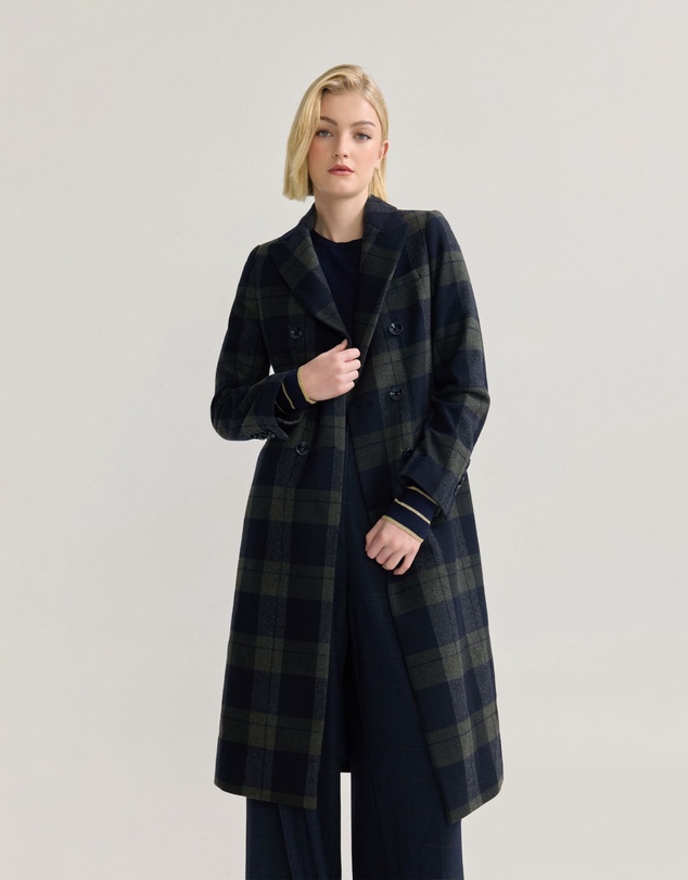 Oxford - Lily Checked Wool Coat