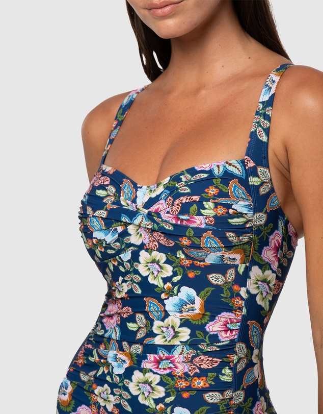 Nip Tuck Swim - Garden Gate Joanne Multifit Ruched Front One Piece