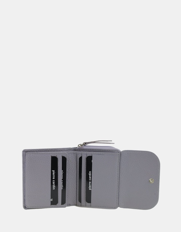 Pierre Cardin - Pierre Cardin Ladies Leather Tri-Fold Tab Wallet