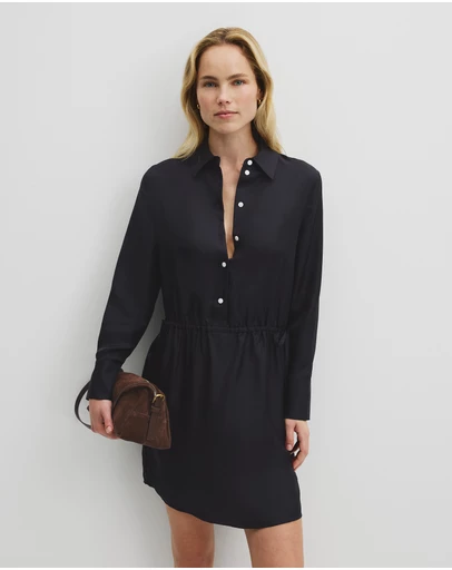 Country Road - Silk Gathered Mini Dress