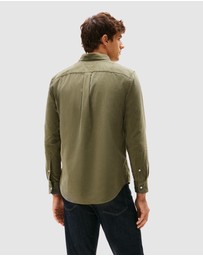 Tommy Hilfiger - Regular Fit Flag Embroidery Corduroy Shirt