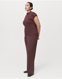 M.N.G - Knitted Trousers With Elastic Waistband