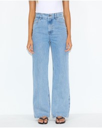Dazie - London High Waisted Wide Leg Jeans