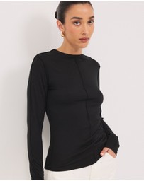 Calli - Astor Babylocked Long Sleeve Top
